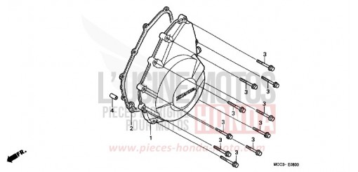 LEFT CRANKCASE COVER CB1100SFY de 2000